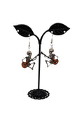 Skelton with Guitar earrings