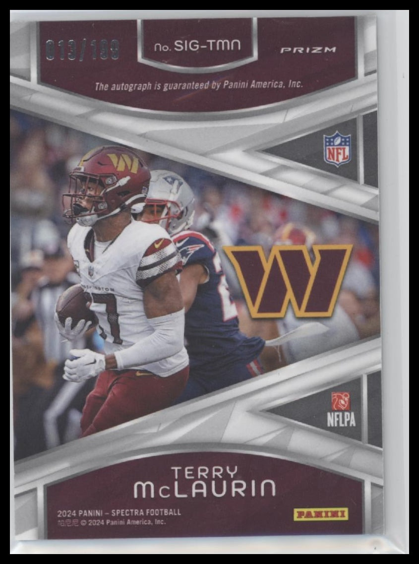 2024 Panini Spectra Signatures Terry McLaurin #/199 Auto #SIG-TMN