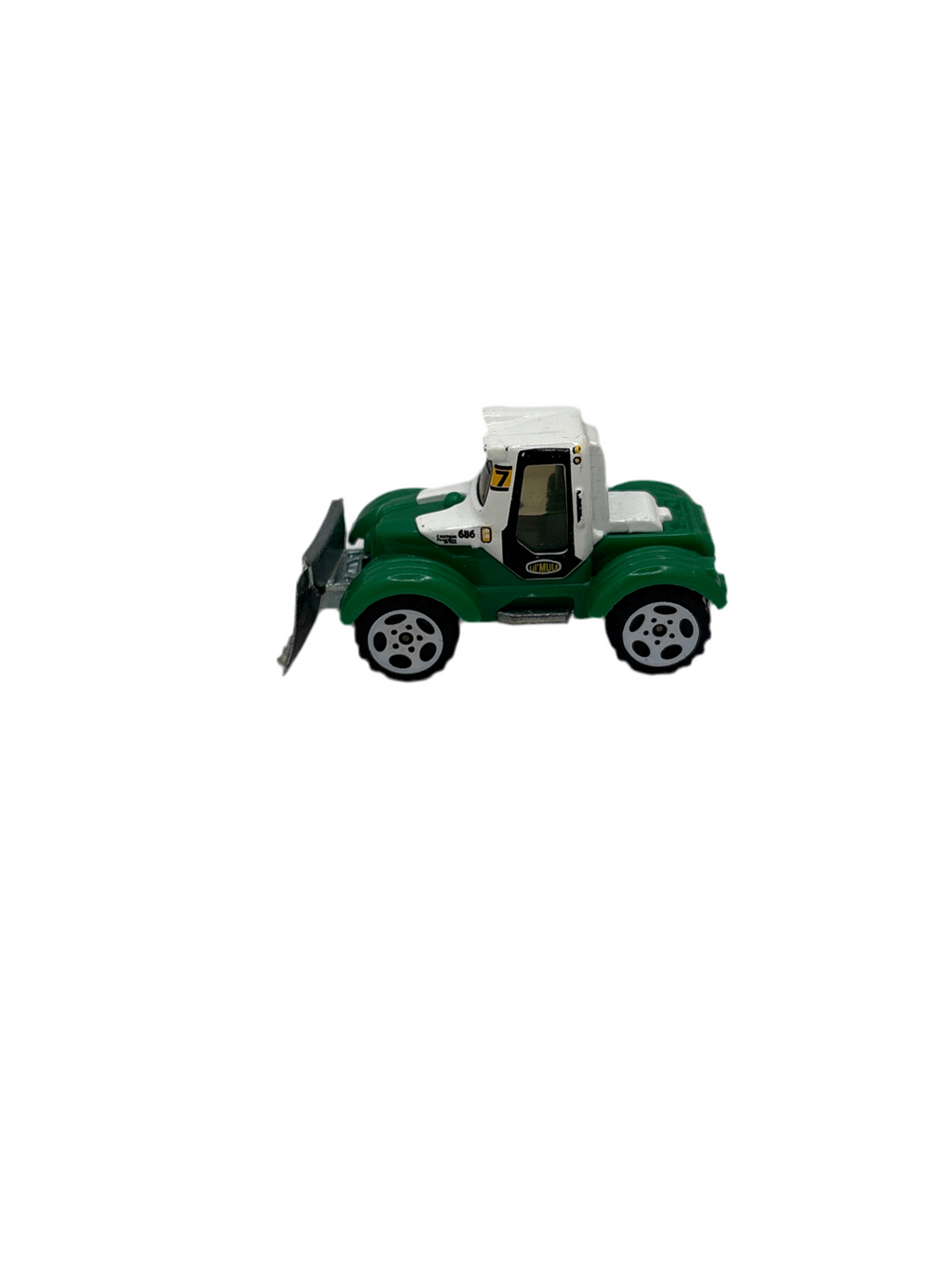 Matchbox Tractor Plow Diecast green