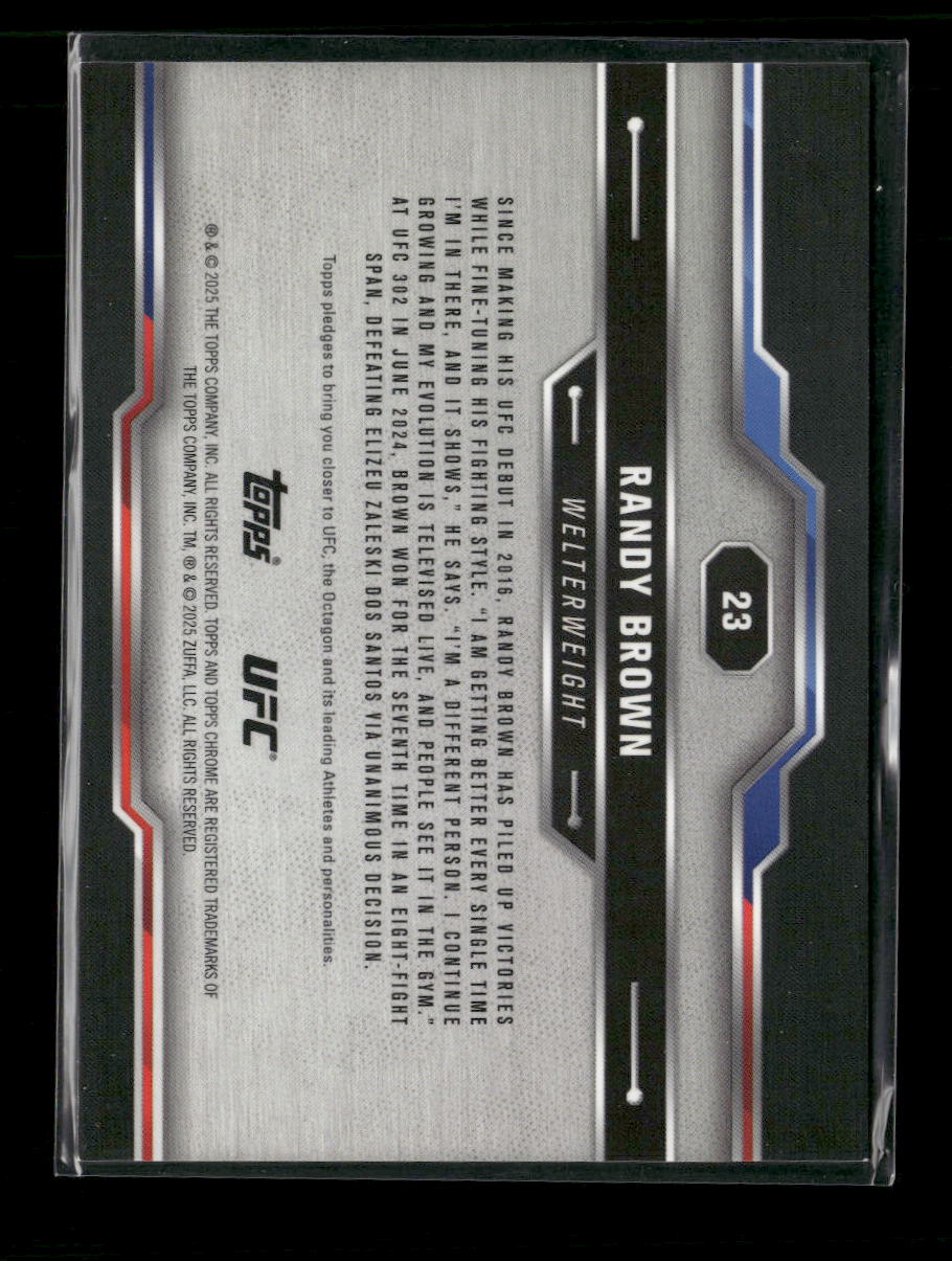 2025 Topps Chrome UFC Randy Brown #23