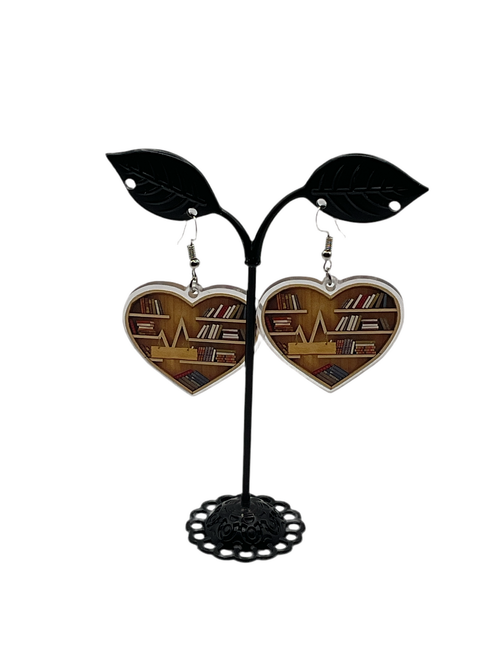 Bookshelf Earrings