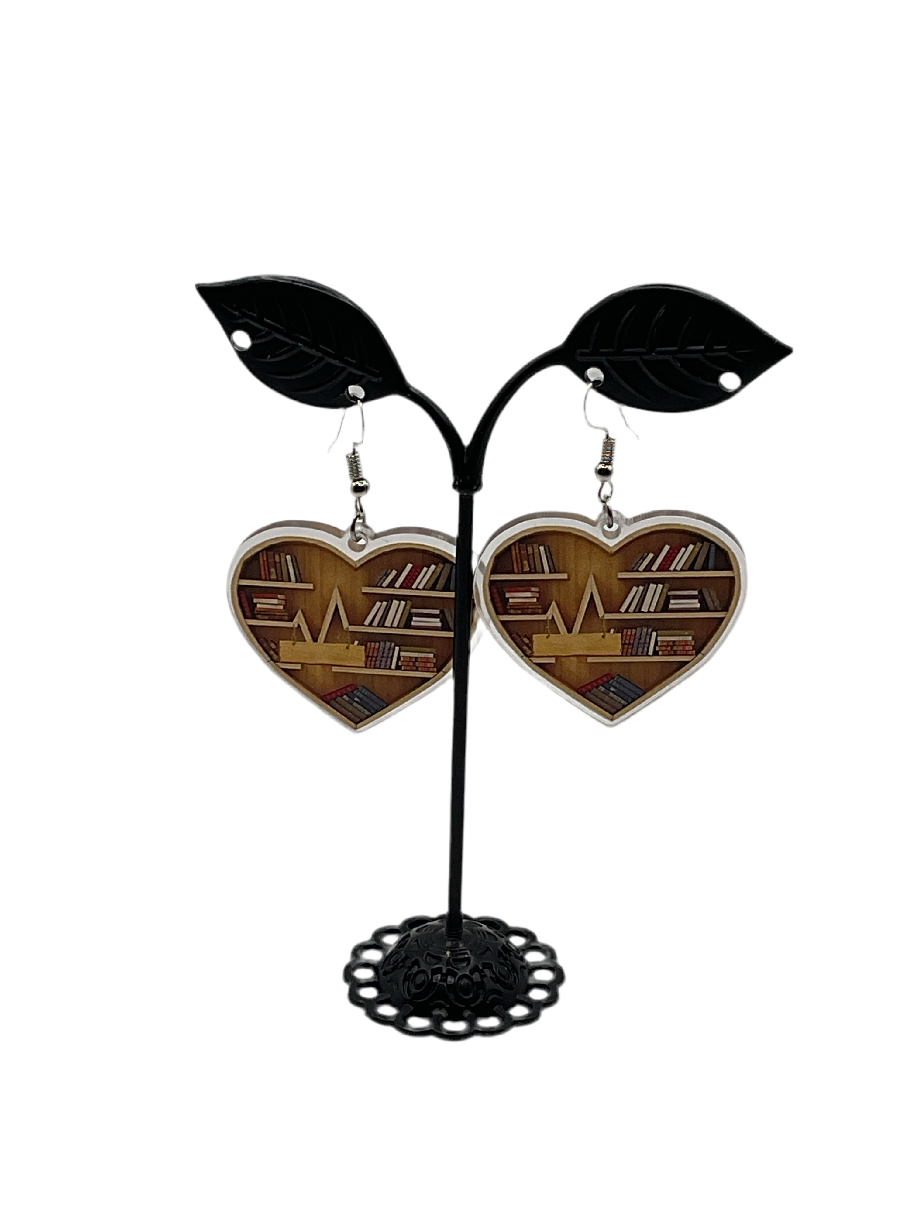 Bookshelf Earrings