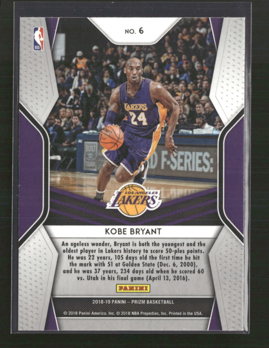 2018-19 Panini Prizm Dominance Kobe Bryant #6