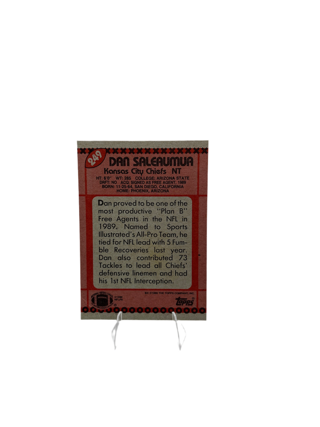 Topps Dan Saleaumua