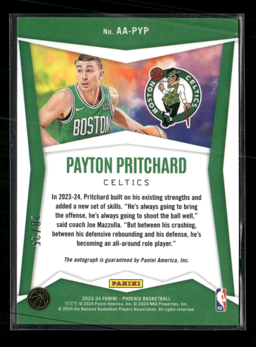 2023-24 Panini Phoenix Ascension Blue Payton Pritchard #/25 Auto #AA-PYP