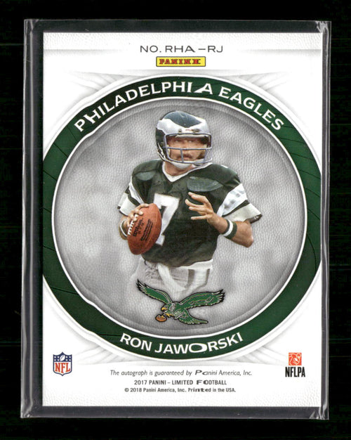2017 Panini Limited Ring of Honor Autographs Ron Jaworski #/25 Auto #RHA-RJ