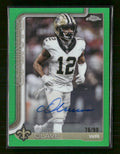2025 Topps Chrome Auto Green Refractor Chris Olave #/99 #BA-CO