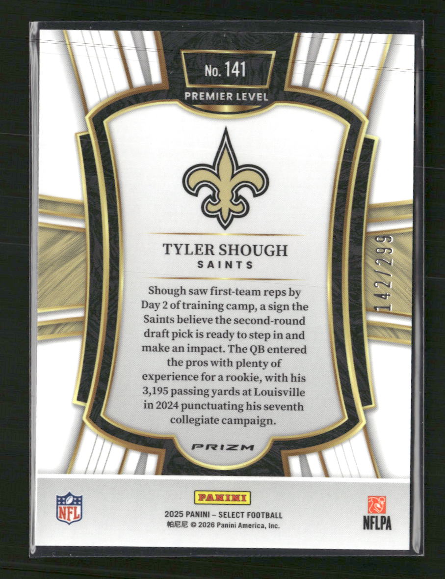 2025 Panini Select Tri-Color Prizm Tyler Shough #/299 #141