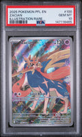 2025 Pokemon Pfl En-Phantasmal Flames Illustration Rare Zacian 10 PSA #100