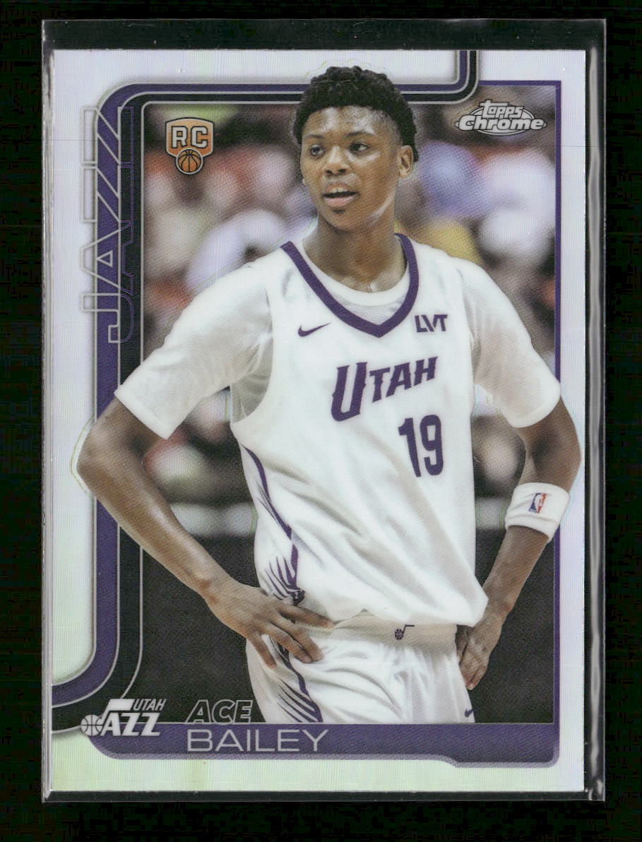 2025-26 Topps Chrome Refractor Ace Bailey Rookie #255