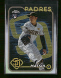 2024 Topps Chrome Lightboard Logo Refractors Yuki Matsui Rookie #116