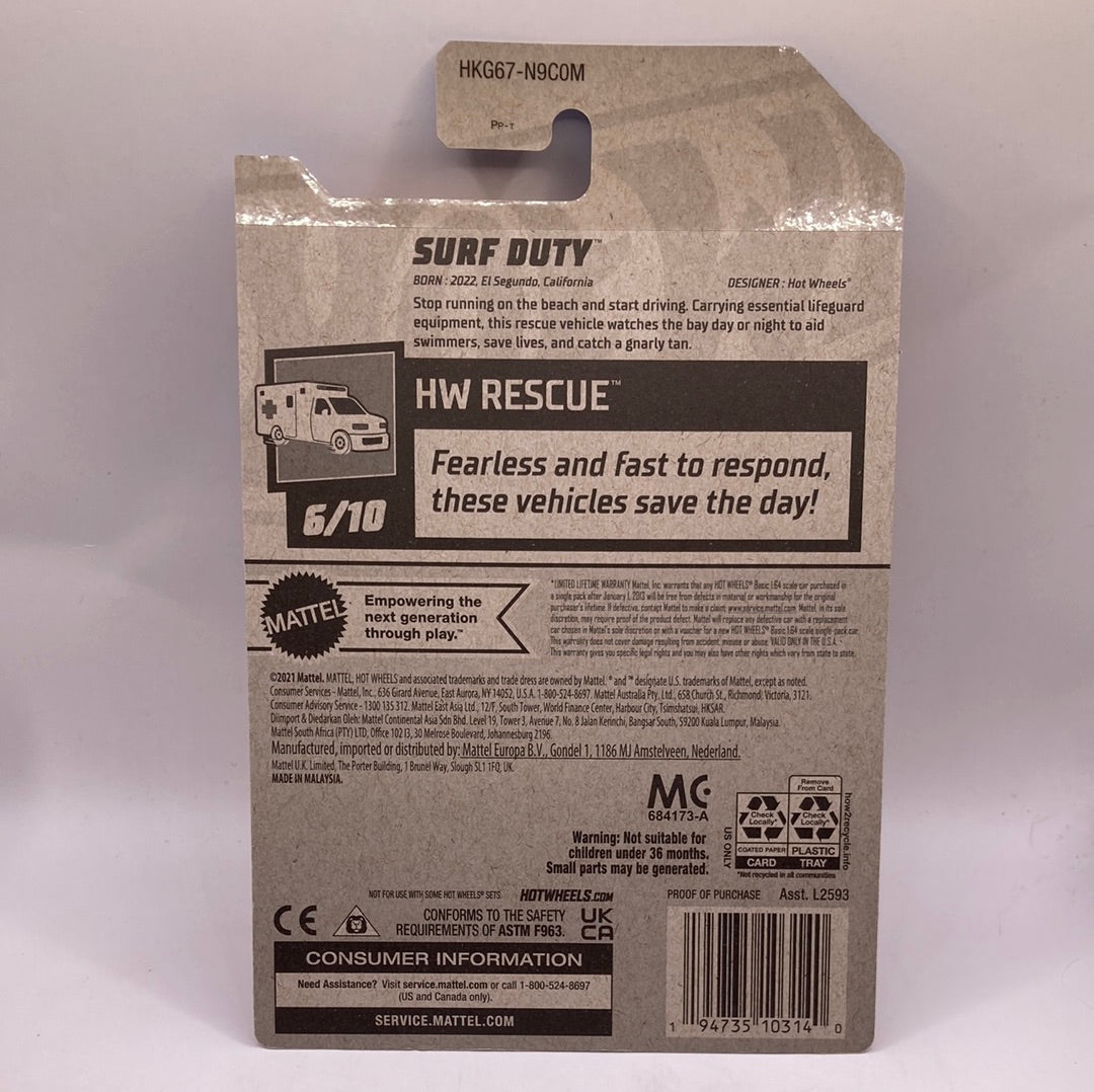 Hot Wheels Surf Duty Diecast