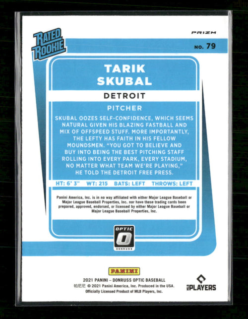 2021 Donruss Optic Pink Tarik Skubal Rookie #79