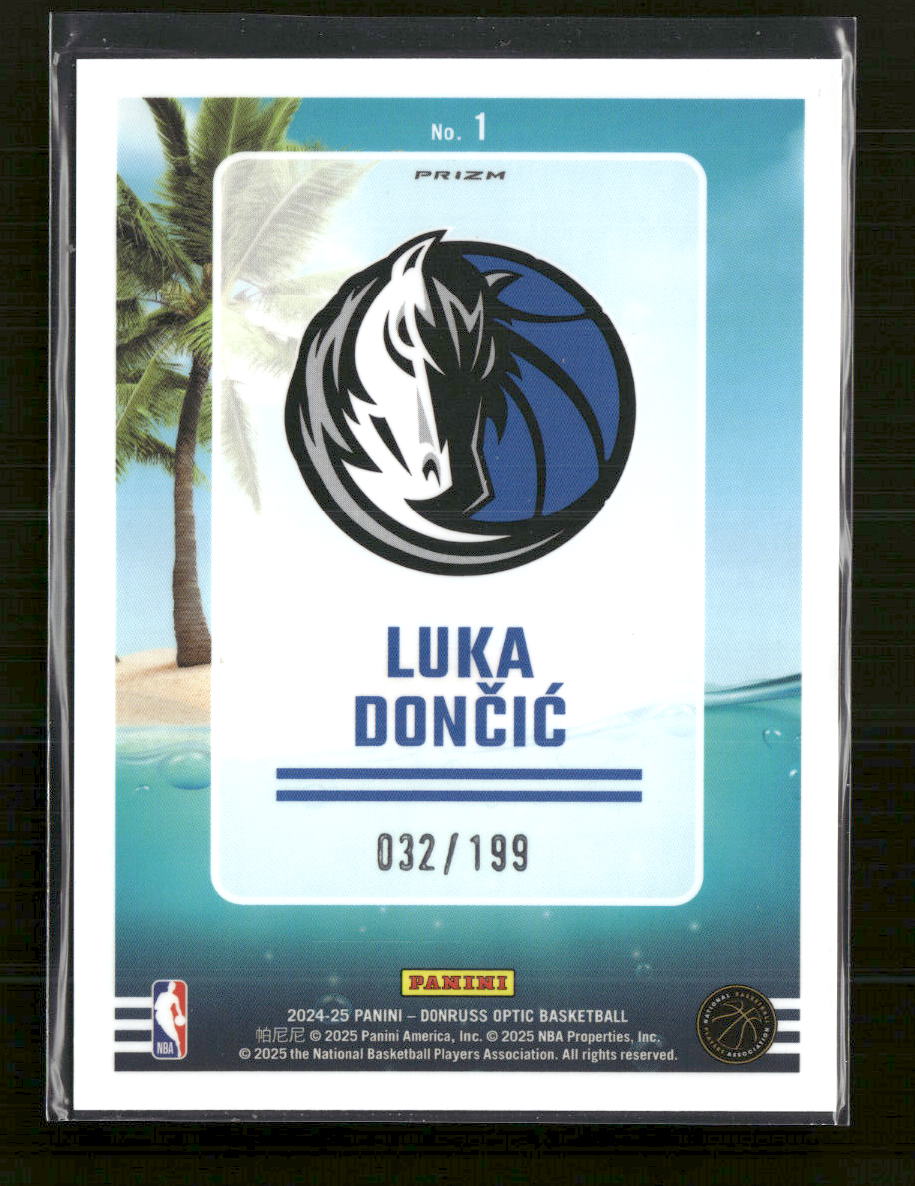 2024-25 Donruss Optic Splash! Lime Green Luka Doncic #/199 #1