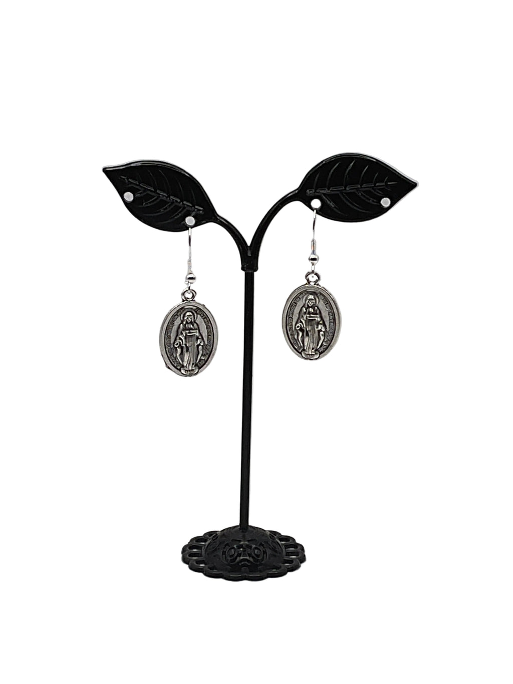 Religious Medal Earrings