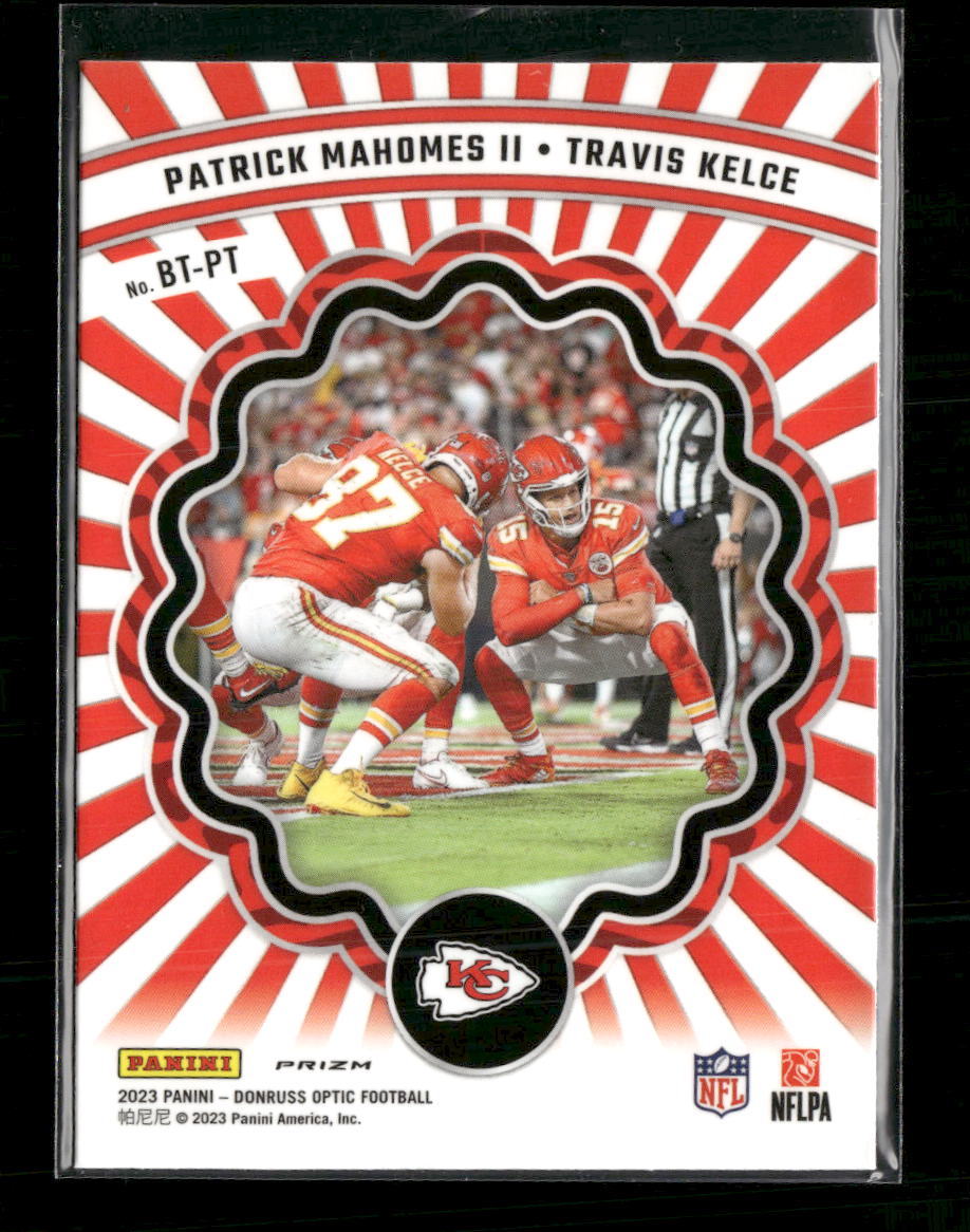 2023 Donruss Optic Best Tuddys Patrick Mahomes II / Travis Kelce #BT-PT