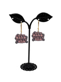 Girl power earrings