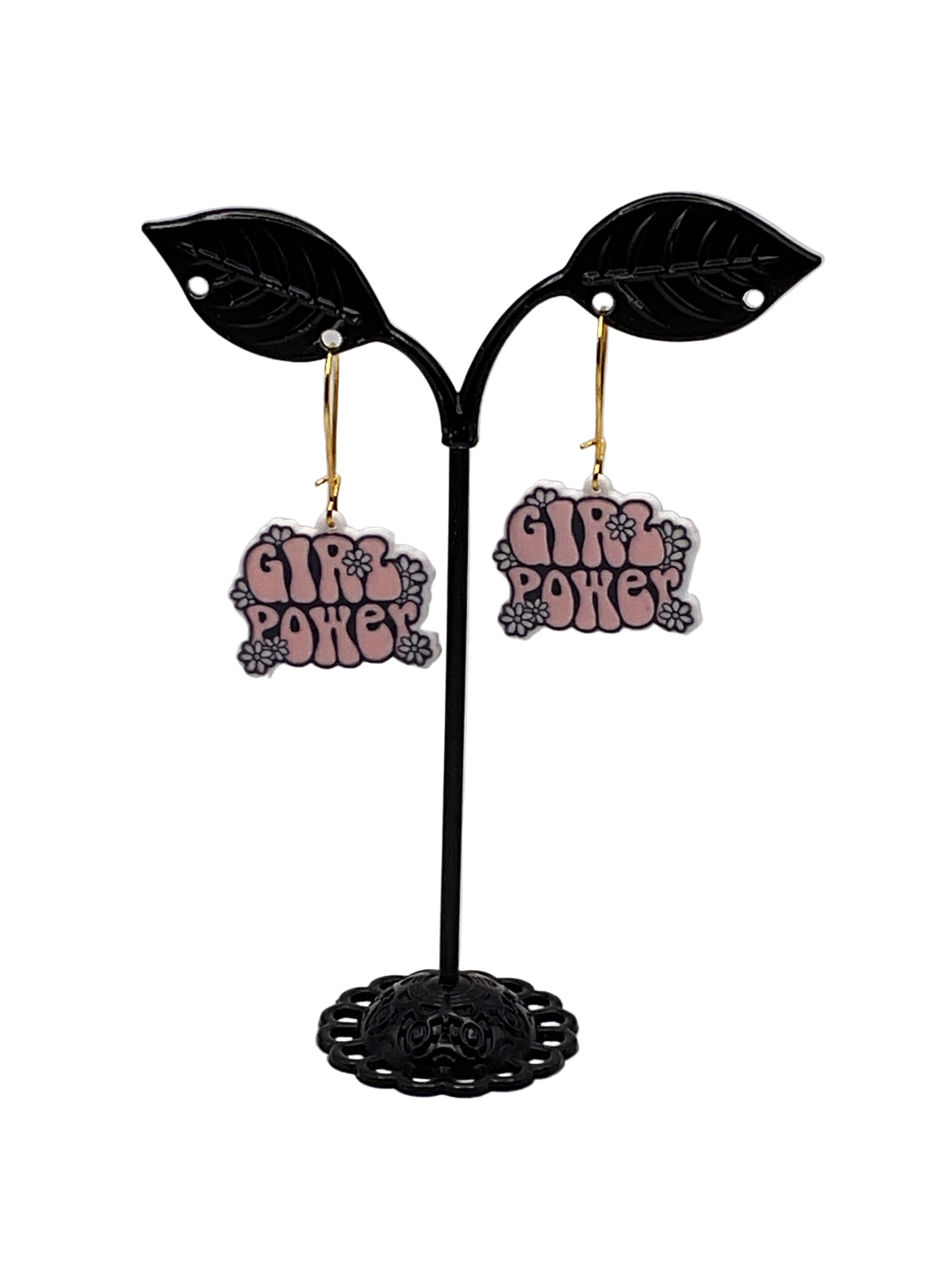 Girl power earrings