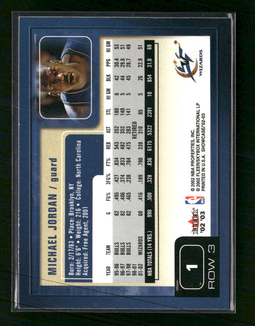 2002-03 Fleer Showcase Michael Jordan #1