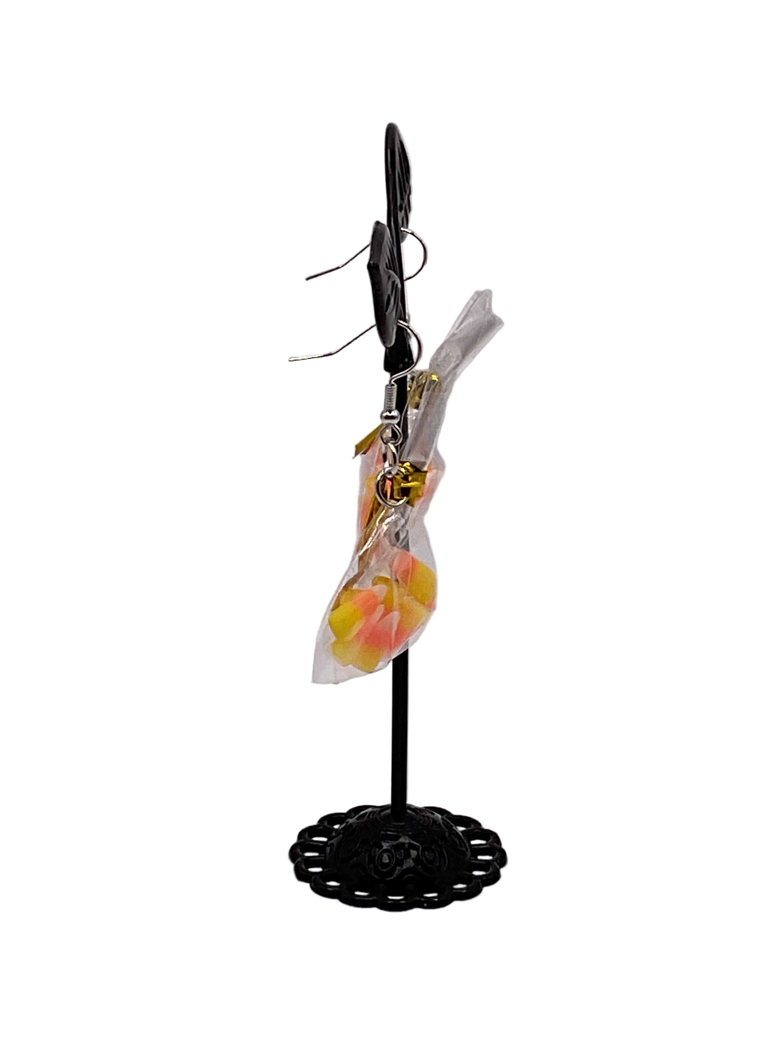 Candy Corn Treat Bag Earrings