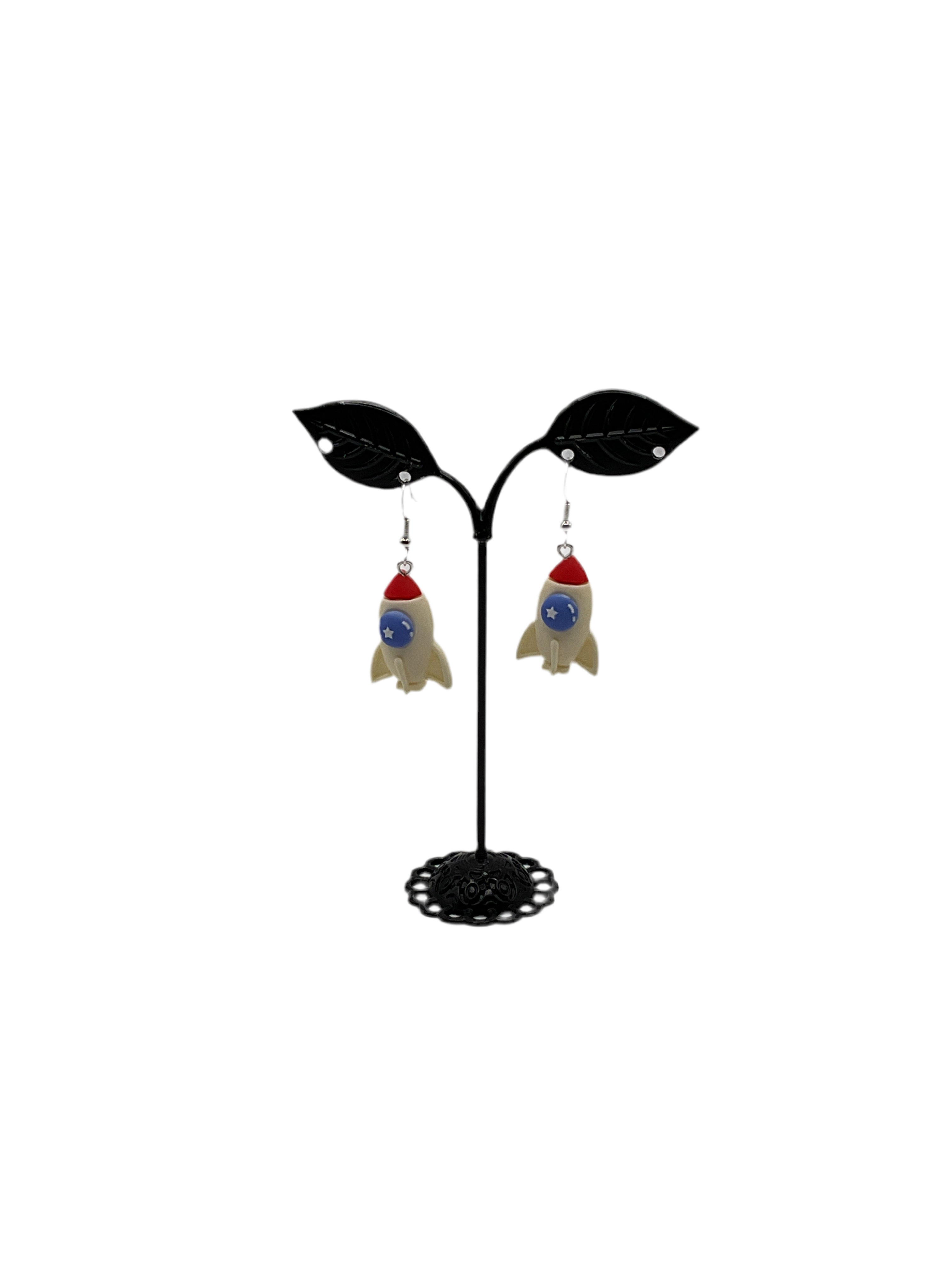 Rocket Ship Earrings 1