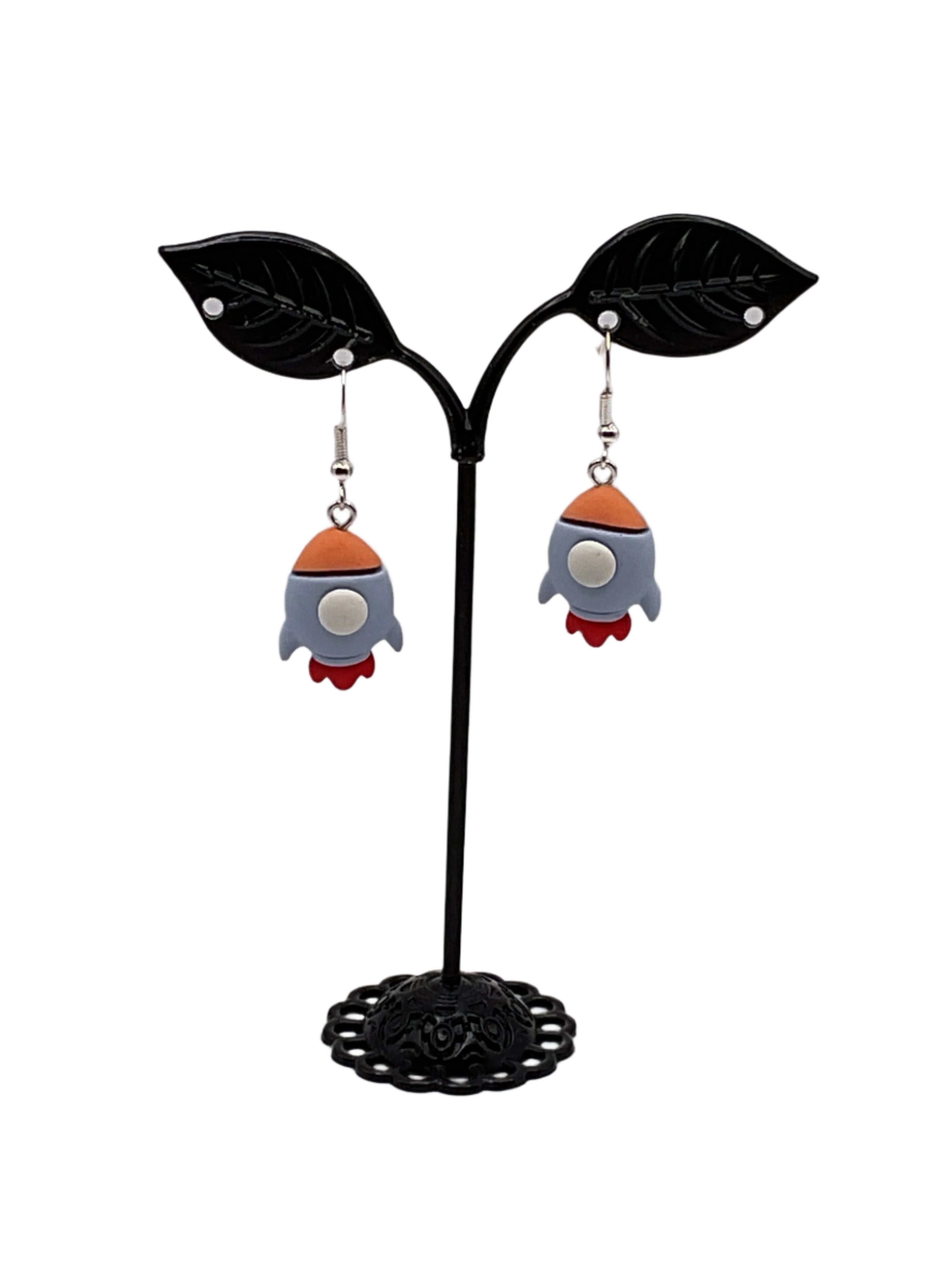 Rocket Ship Earrings 2