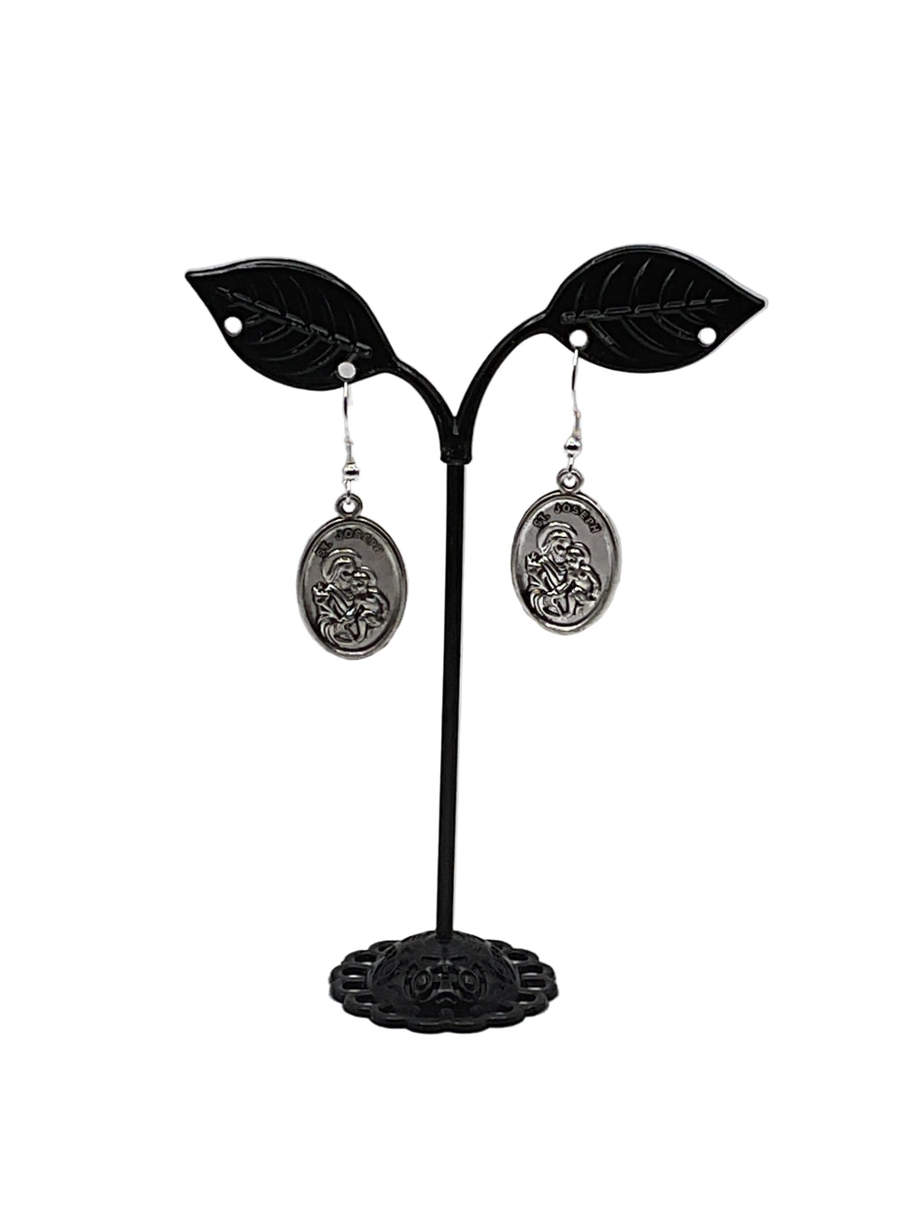 Religious Medal Earrings