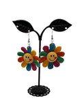 Happy Face Flower Earrings