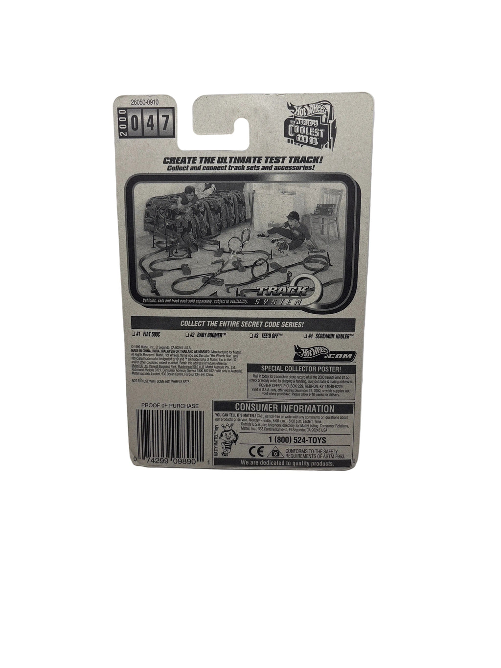 Hot Wheels Tee’d Off Diecast