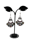 Silver and Gem Earrings