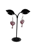 Heart Key Earrings