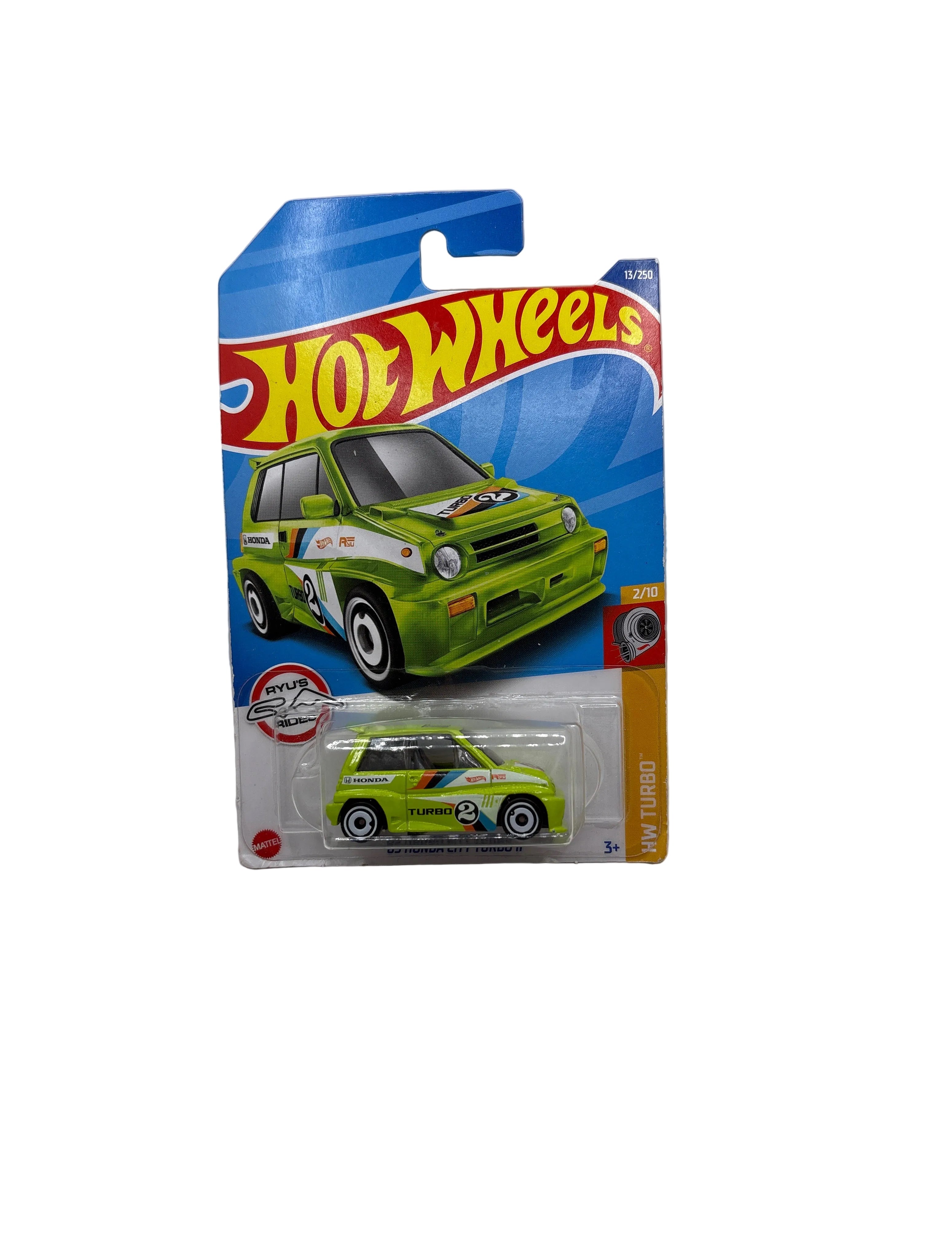 Hot Wheels 85 Honda City Turbo II Diecast green