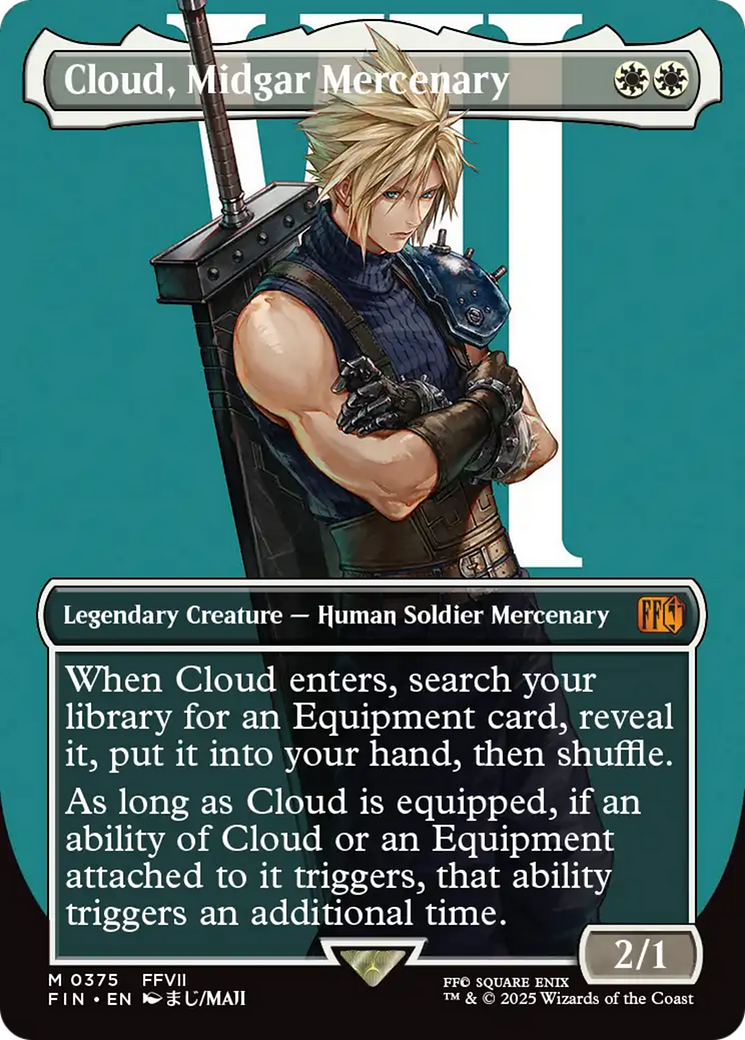 Cloud, Midgar Mercenary (FIN-375) - FINAL FANTASY (Borderless)