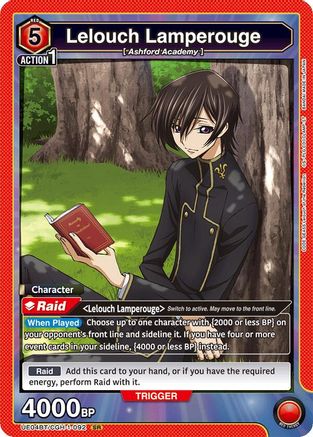Lelouch Lamperouge (092) (UE04BT/CGH-1-092) - UE04BT CODE GEASS Lelouch of the Rebellion Foil