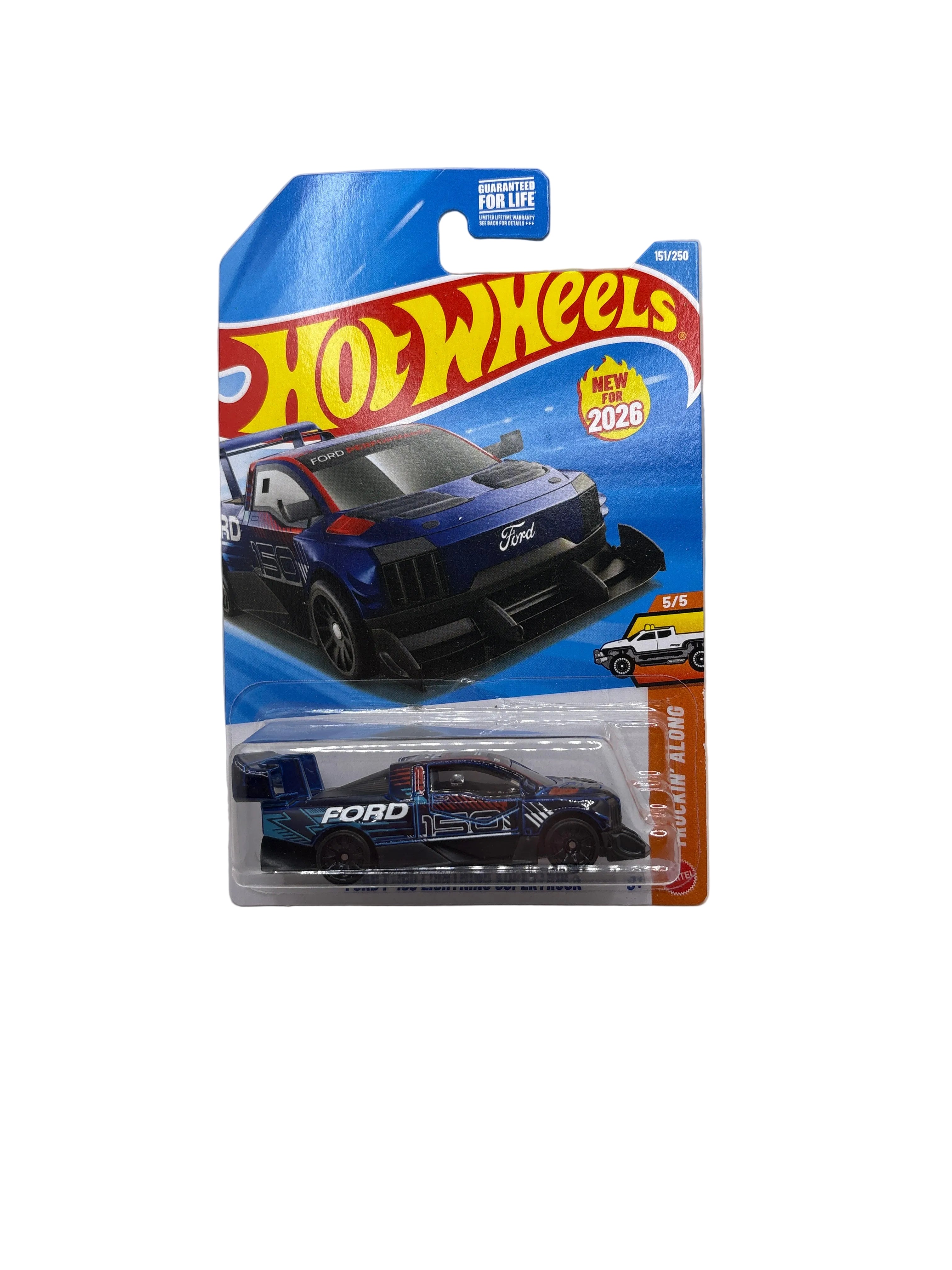 Hot Wheels Ford F-150 Lightning Supertruck Diecast blue
