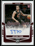 2024-25 Donruss Optic Signature Series Jaylon Tyson Auto #SS-JTY