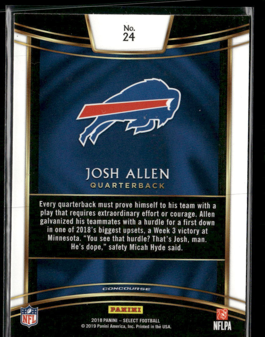 2018 Panini Select Josh Allen Rookie #24