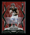 2025 Panini Phoenix Base Rookie Autographs Red Prizm Jayden Higgins Rookie #/99