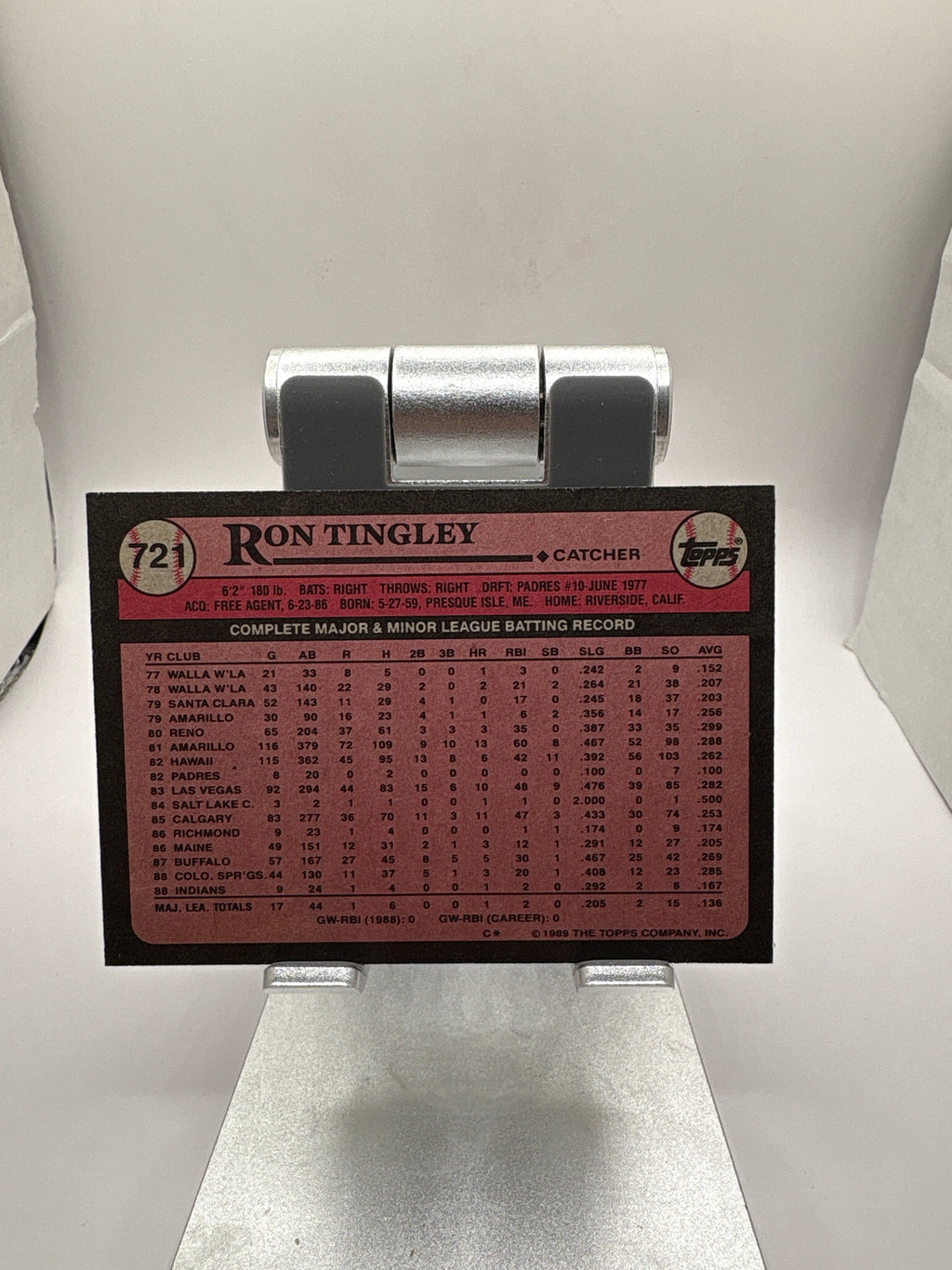 Topps Ron Tingley