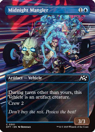 Midnight Mangler (DFT-301) - Aetherdrift (Borderless) Foil