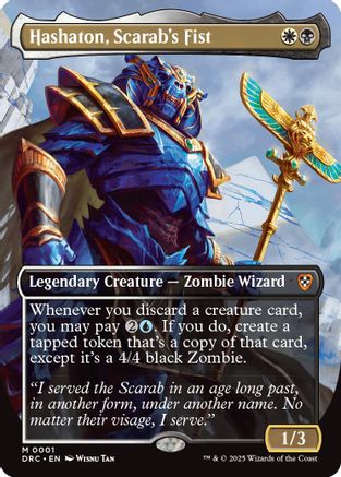Hashaton, Scarab's Fist (DRC-001) - Commander: Aetherdrift Foil