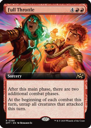 Full Throttle (DFT-386) - Aetherdrift: (Extended Art) Foil