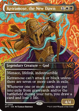 Ketramose, the New Dawn (DFT-350) - Aetherdrift (Borderless) Foil