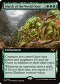 March of the World Ooze (DFT-388) - Aetherdrift: (enchantment, Extended Art) Foil