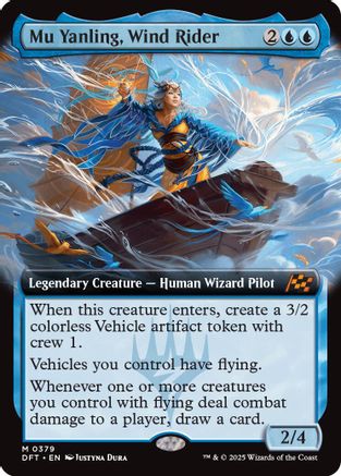 Mu Yanling, Wind Rider (DFT-379) - Aetherdrift: (Extended Art)
