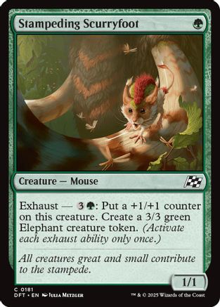 Stampeding Scurryfoot (DFT-181) - Aetherdrift Foil