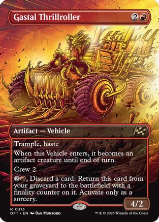 Gastal Thrillroller (DFT-313) - Aetherdrift (Borderless) Foil