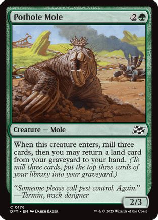 Pothole Mole (DFT-176) - Aetherdrift