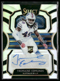 2018 Panini Select Rookie Signatures Prizm Tremaine Edmunds #/199 Auto #RS-TE