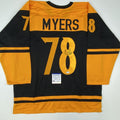 Autographed/Signed Nick Castle Michael Myers Halloween Black Movie Jersey PSA/DNA COA